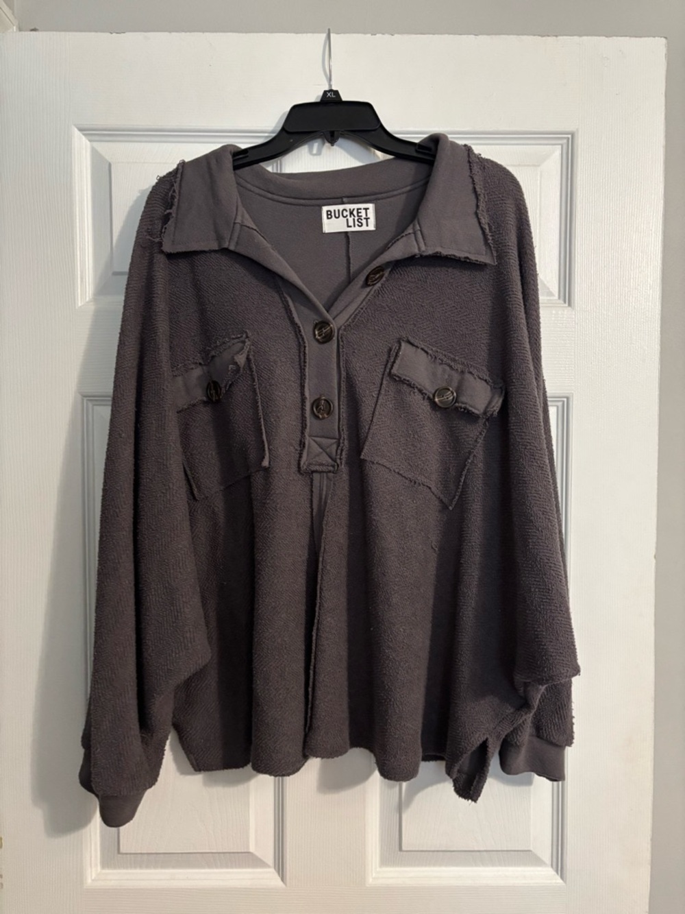 BUCKETLIST Charcoal Pullover Sweatshirt